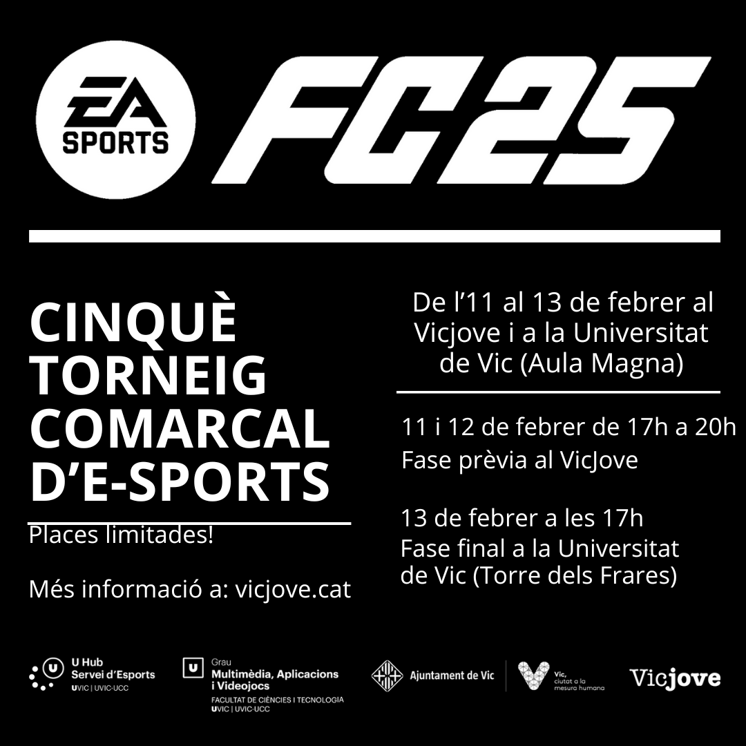 Cartell del cinquè torneig comarcal d'E-sports